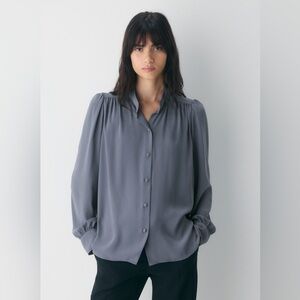 LOFT Slate Gray Women's Blouse
